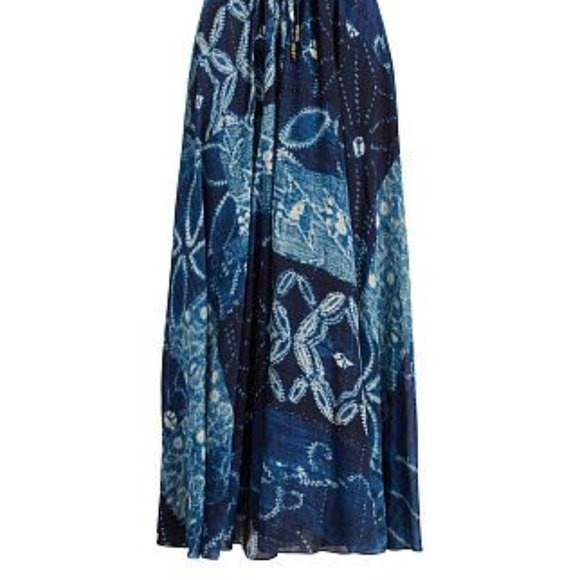 Ralph Lauren Genuine Silk Georgette Sea Flowy Maxi dress Polo Ralph Lauren Maxi - Picture 8 of 17